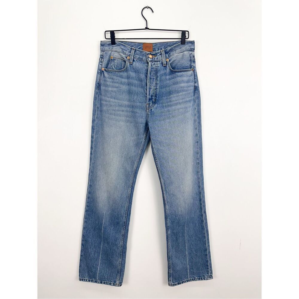 Jamie Haller Women’s Medium Wash Button Fly Straight Leg Jean